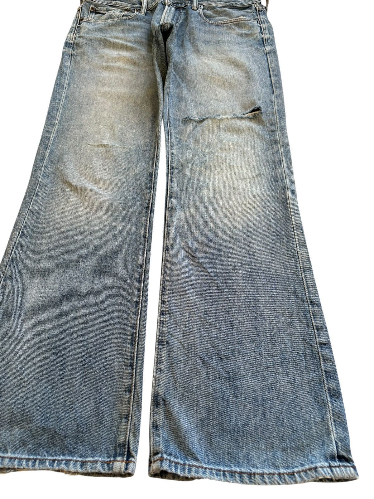Gap SALES🔥Vintage GAP Mud Wash Distressed Bootcut Flare Jeans Size US 34 / EU 50 - 7 Thumbnail