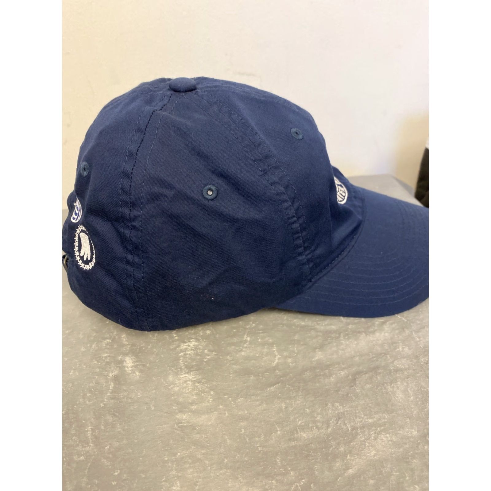 Nike VINTAGE? No. Use: Nike Brentwood Water Polo Hat Cap Navy Adjustable Snap Back OSFM Unisex Adults One Size Navy Logo Hats Mens Womens Size US M / EU 48-50 / 2 - 4 Thumbnail
