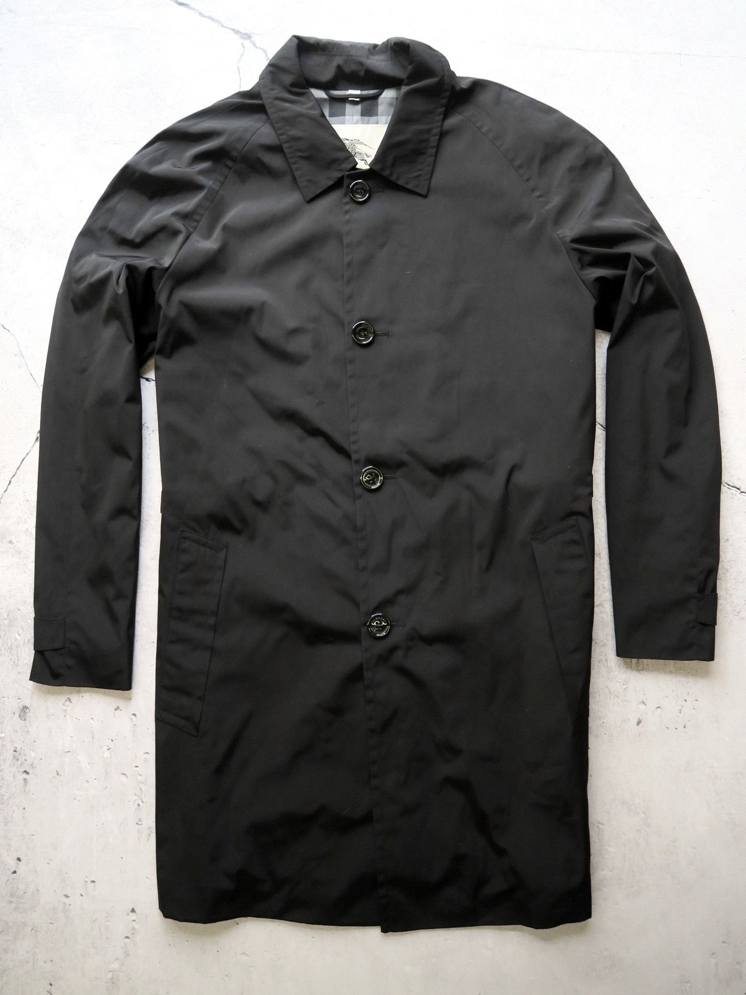 Image of Burberry Burrberry Men's Coat in Black (Size 2XL)