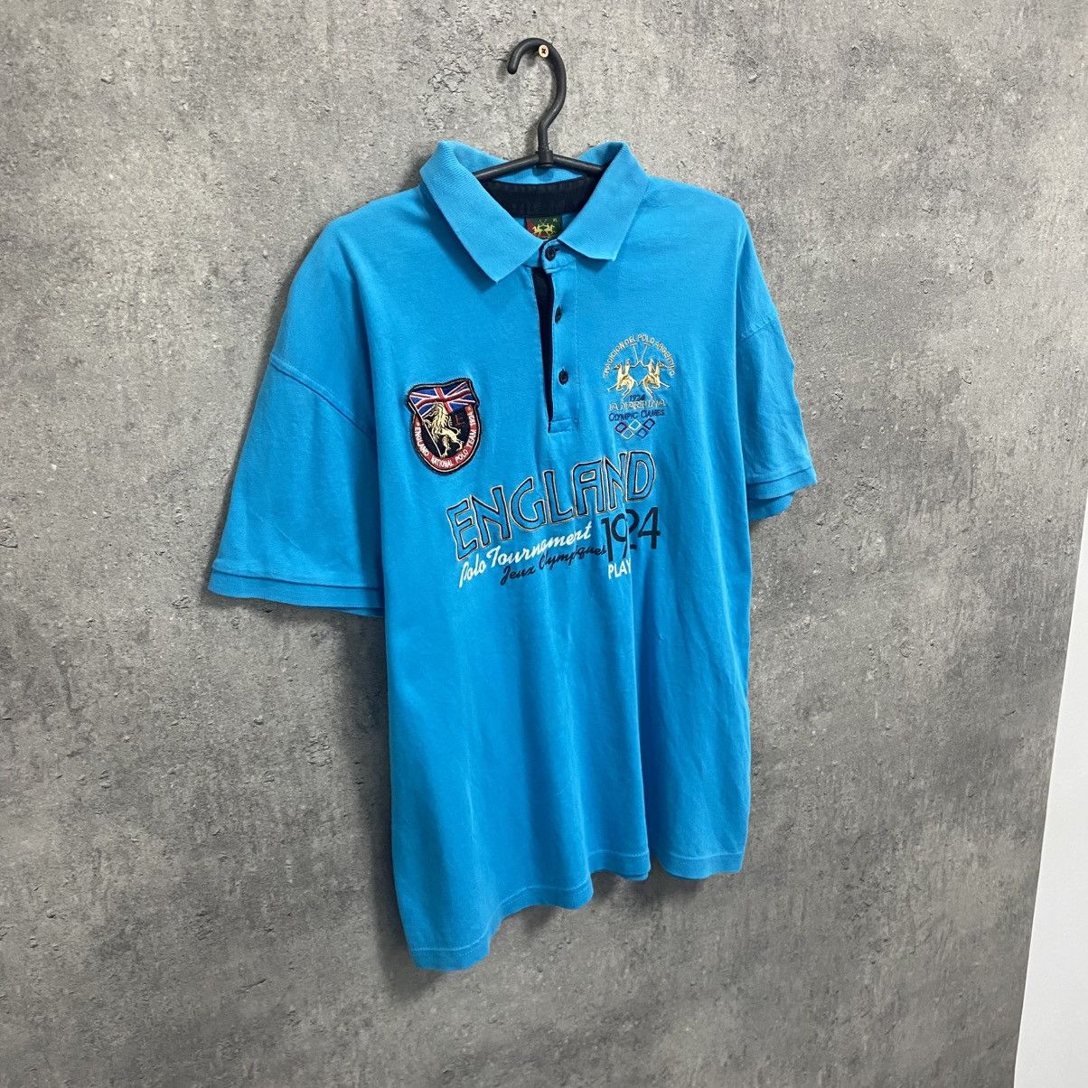 La Martina Vintage Y2K La Martina England #3 Polo T-Shirt Hype Size US XL / EU 56 / 4 - 4 Thumbnail