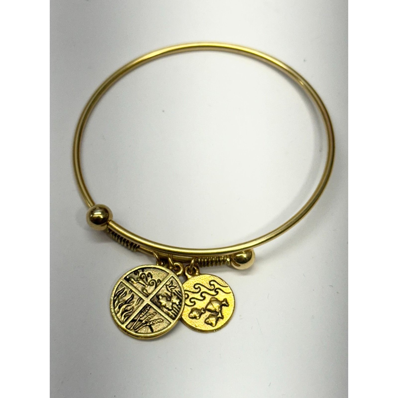 Vintage Vintage four element charm bracelet bangle Size ONE SIZE - 2 Thumbnail