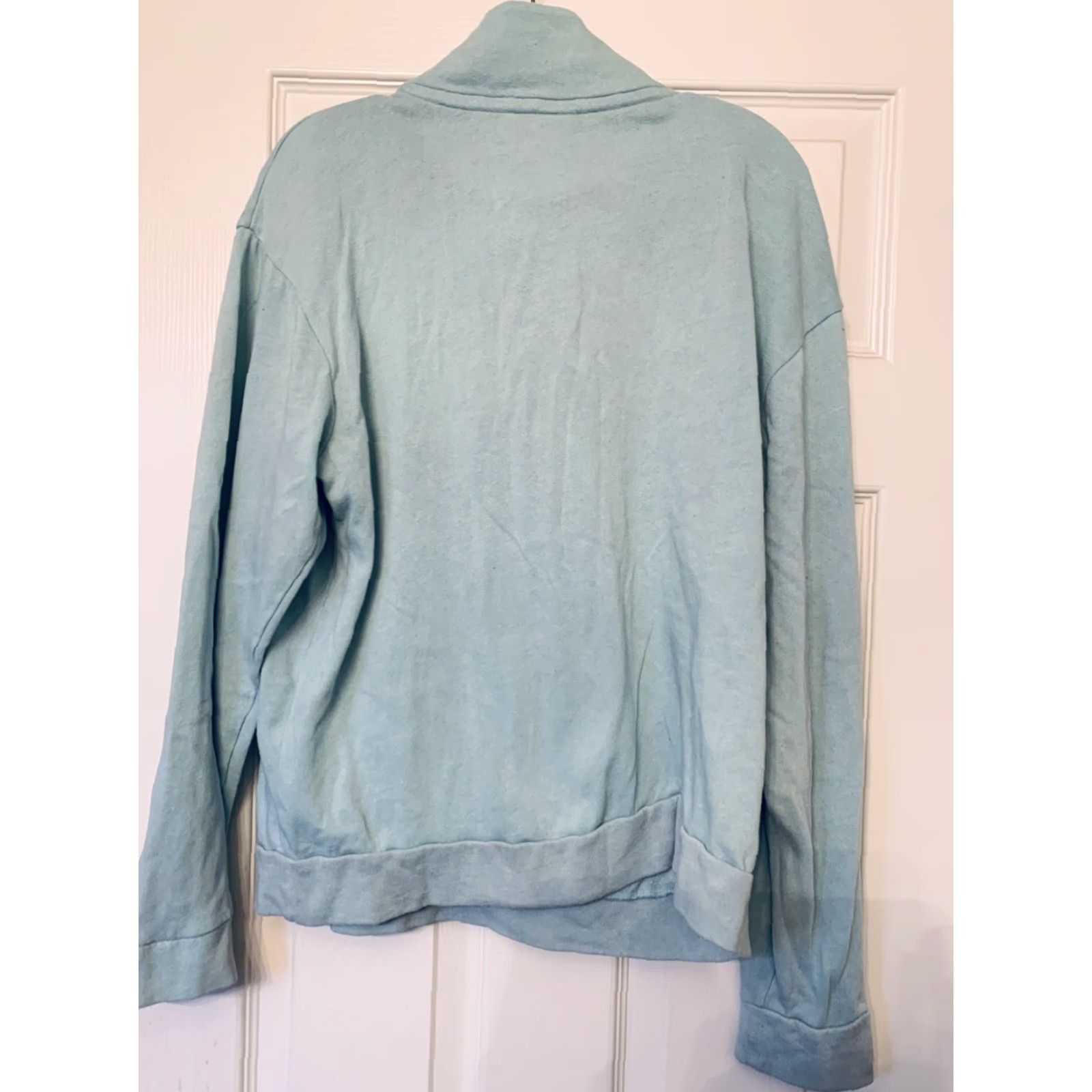 Victoria's Secret Victoria's Secret PINK Sweatshirt Womens Medium Blue 1/4 Zip Long Sleeve Pullover Activewear Set Blended Fabric Logo Zipper Size M / US 6-8 / IT 42-44 - 4 Thumbnail