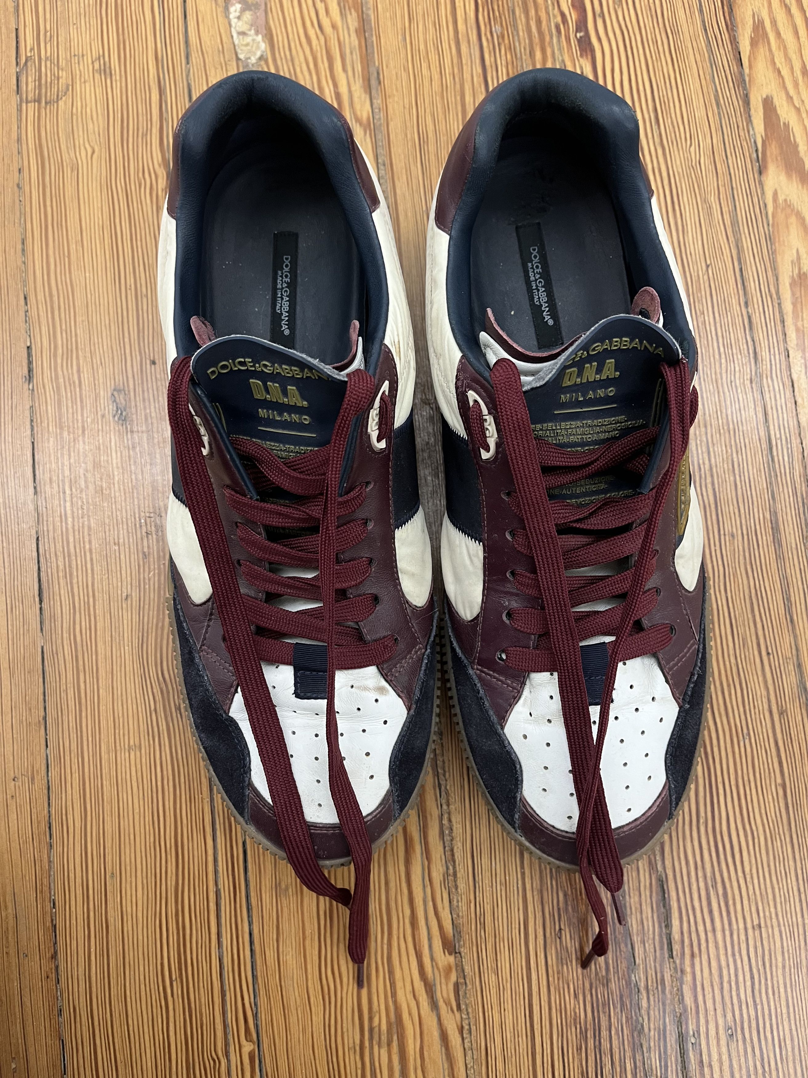 Dolce & Gabbana Dolce & Gabbana Mixed material Miami snakers Size US 12 / EU 45 - 5 Thumbnail
