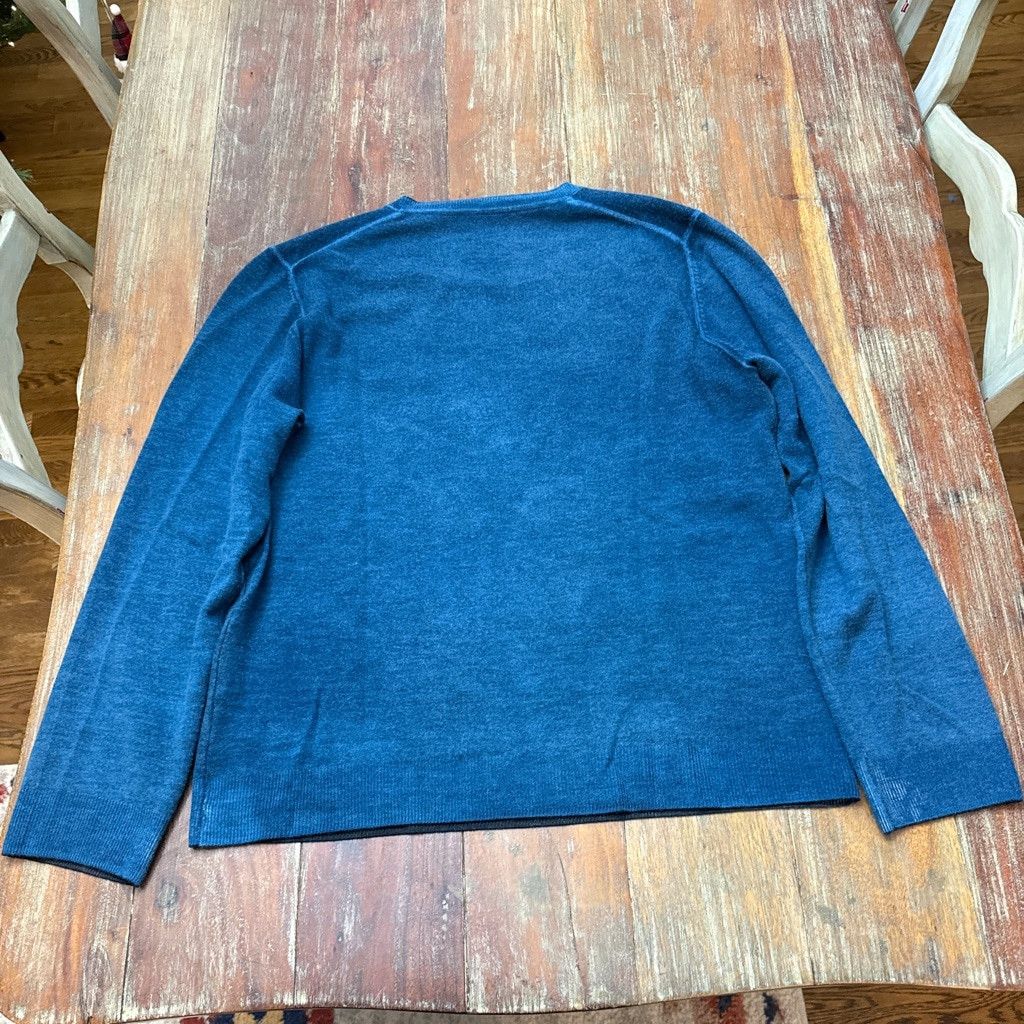 7 For All Mankind 7 For All Mankind Women’s Blue Crewneck Sweater L 100% Wool Size L / US 10 / IT 46 - 12 Thumbnail