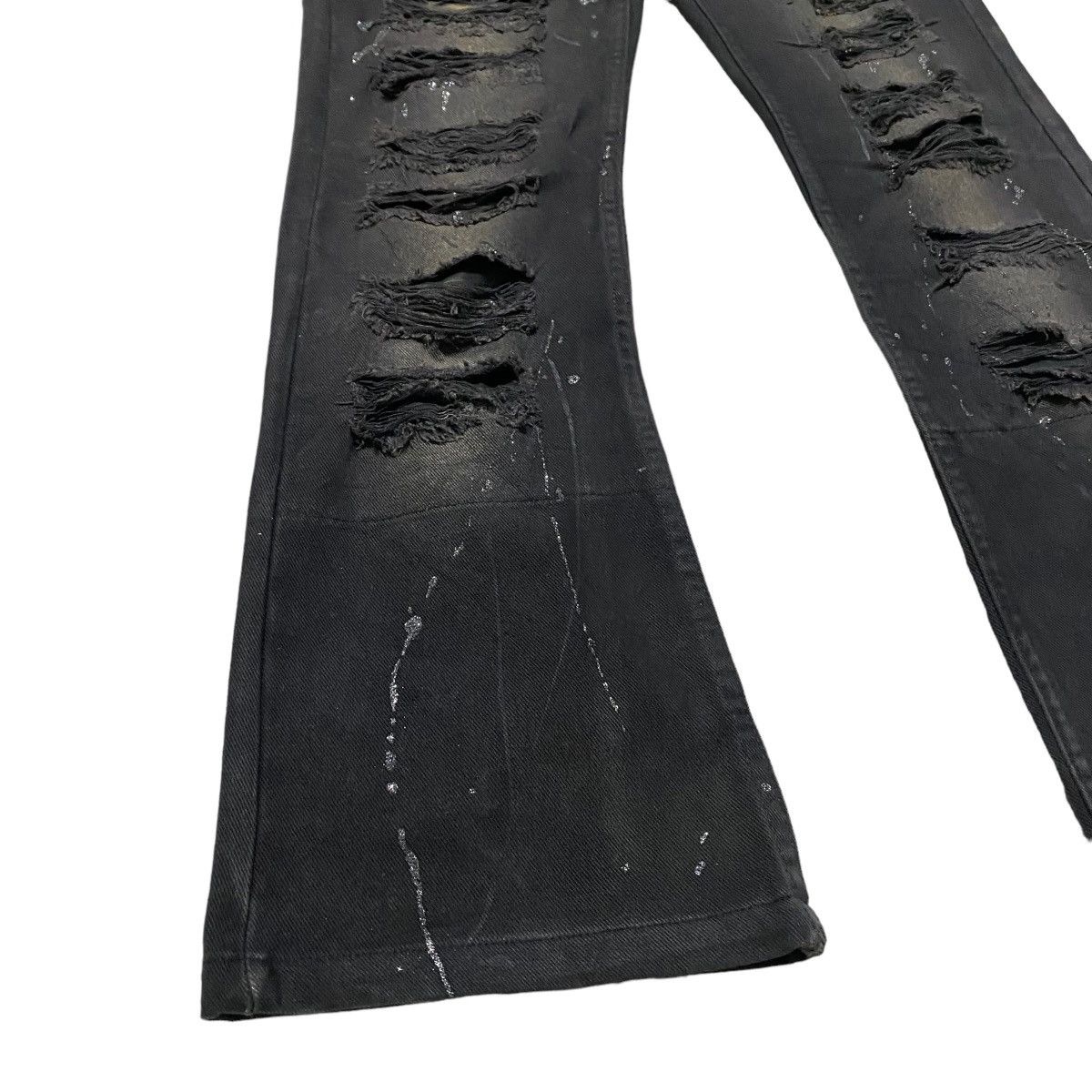 Japanese Brand Japanese Brand K.U.I Denim Flares Coated Distressed Jeans Size US 28 / EU 44 - 9 Thumbnail