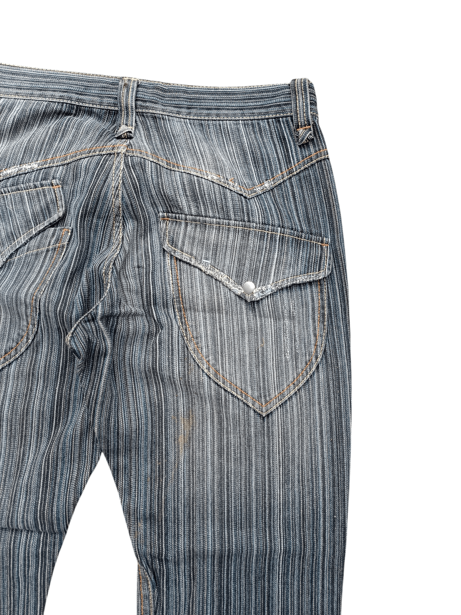 Jean 🔥 Flare Hickory IKKA Nice Design & Rare 🔥 Size US 33 - 7 Thumbnail