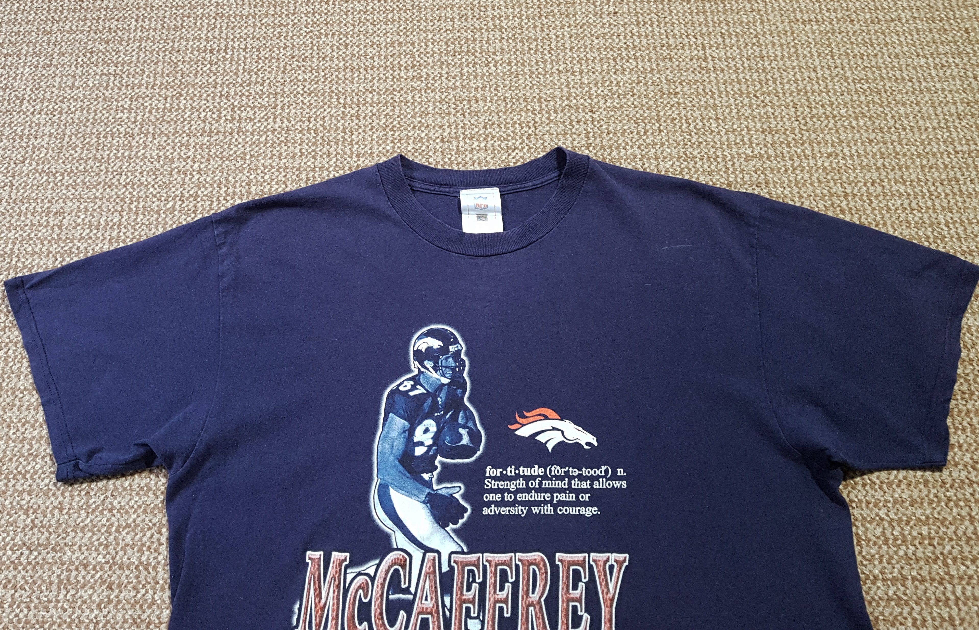 NFL NFL Vintage Ed McCaffrey Denver Broncos Fortitude T Shirt XL Size US XL / EU 56 / 4 - 2 Thumbnail