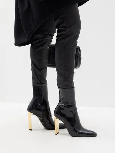 Saint Laurent Paris o1y0126 Ankle Boots in Black Size US 8 / IT 38 - 4 Thumbnail