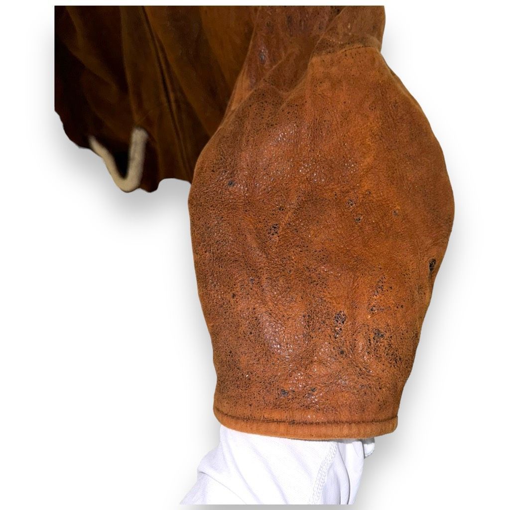 Vera Pelle 80s Country America Sherpa Collar Brown Suede Jacket Sz M Size US M / EU 48-50 / 2 - 8 Thumbnail