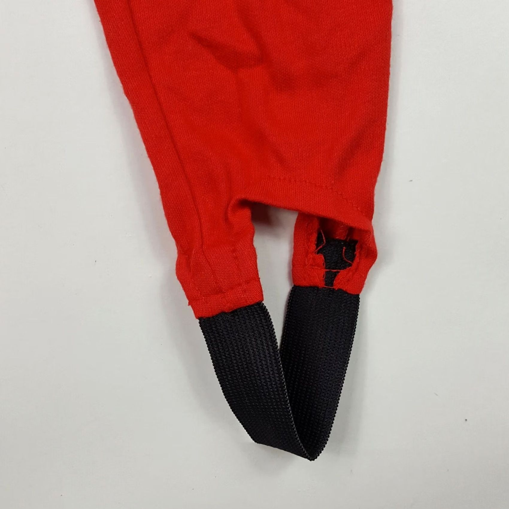 Vintage VTG 80s API Red Stretch Women's Size L Strap Riding Athletic Leggings Shirt? Size 36" / US 14 / IT 50 - 3 Thumbnail