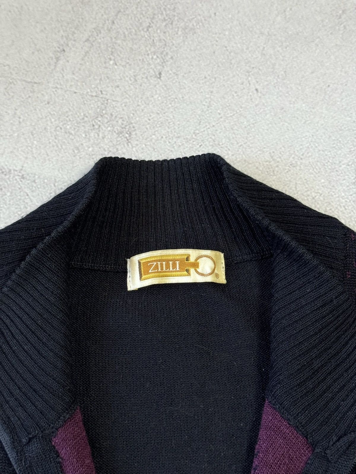 Zilli Zilli Sweater Cashemere Silk Zip 1/3 Monogram Mens 48 Size Size US M / EU 48-50 / 2 - 8 Thumbnail