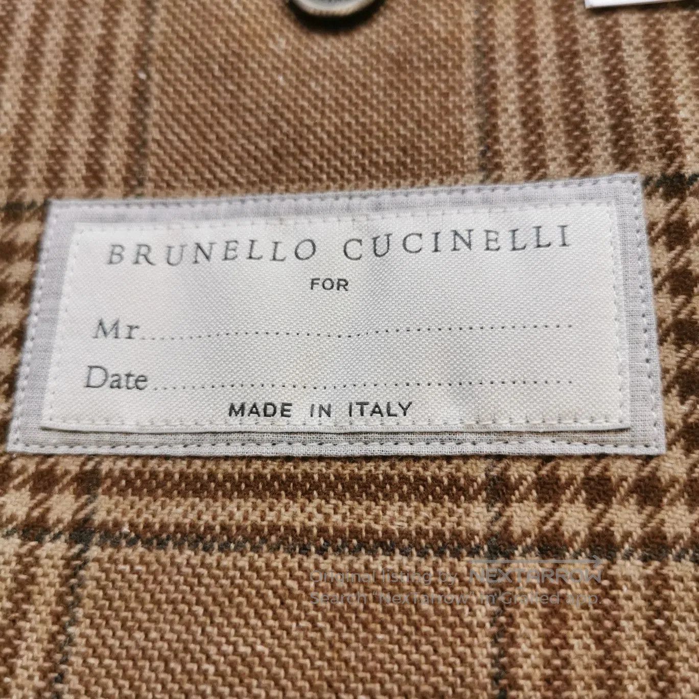 Brunello Cucinelli Brunello Cucinelli Brown Straight-Leg Pants. Size US 36 / EU 52 - 1 Thumbnail