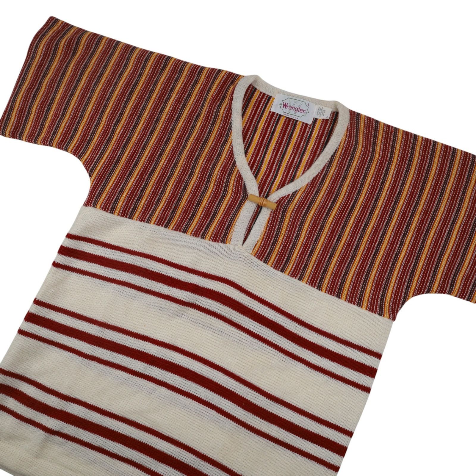 Vintage × Wrangler True Vintage Wrangler Knit T Shirt Size L / US 10 / IT 46 - 2 Thumbnail