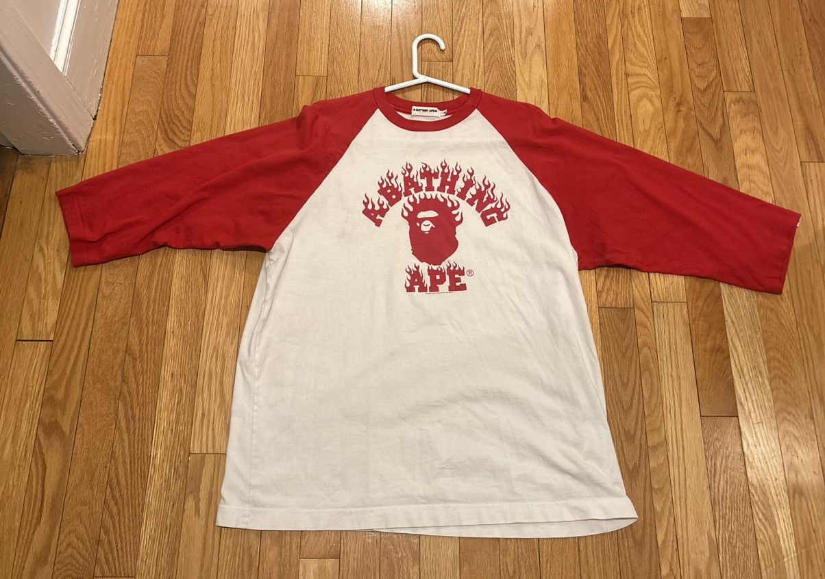 Bape Bape Quarter Sleeve Tee Shirt Size US XL / EU 56 / 4 - 1 Thumbnail