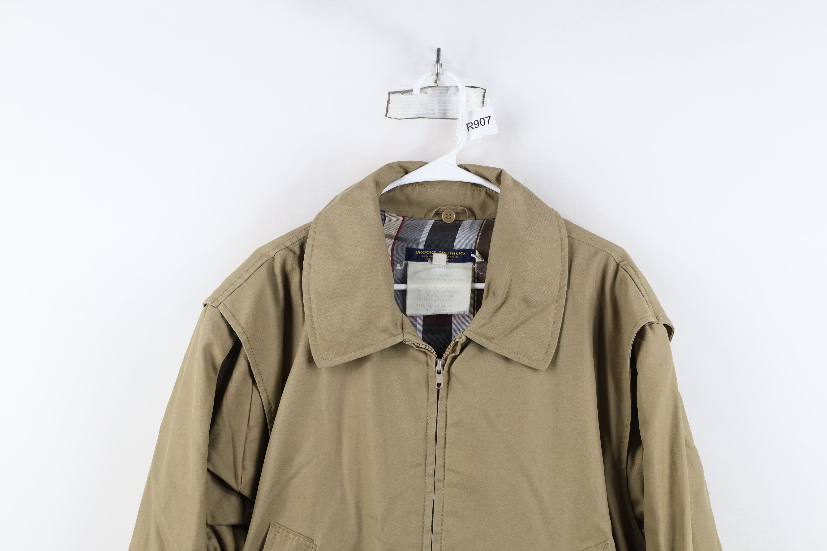 Brooks Brothers Vintage 70s Brooks Brothers Full Zip Chore Barn Jacket Beige Size US XL / EU 56 / 4 - 2 Thumbnail