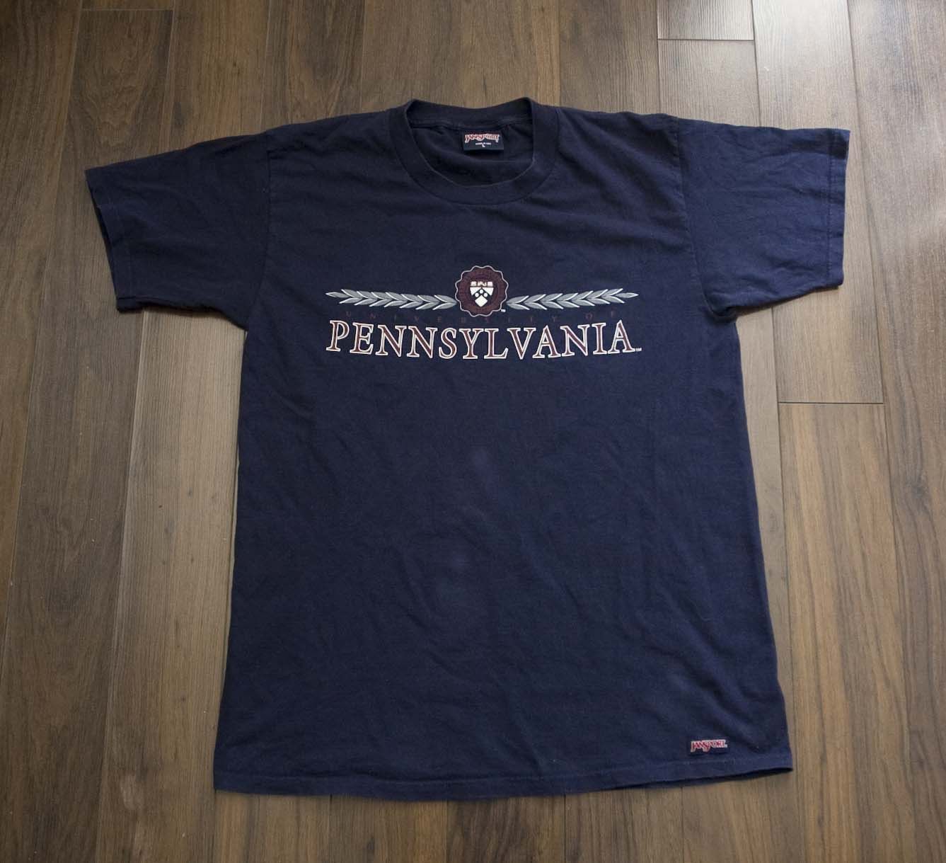 Jansport University Pennsylvania T Shirt Vtg Jansport Size L Made USA Size US L / EU 52-54 / 3 - 1 Thumbnail