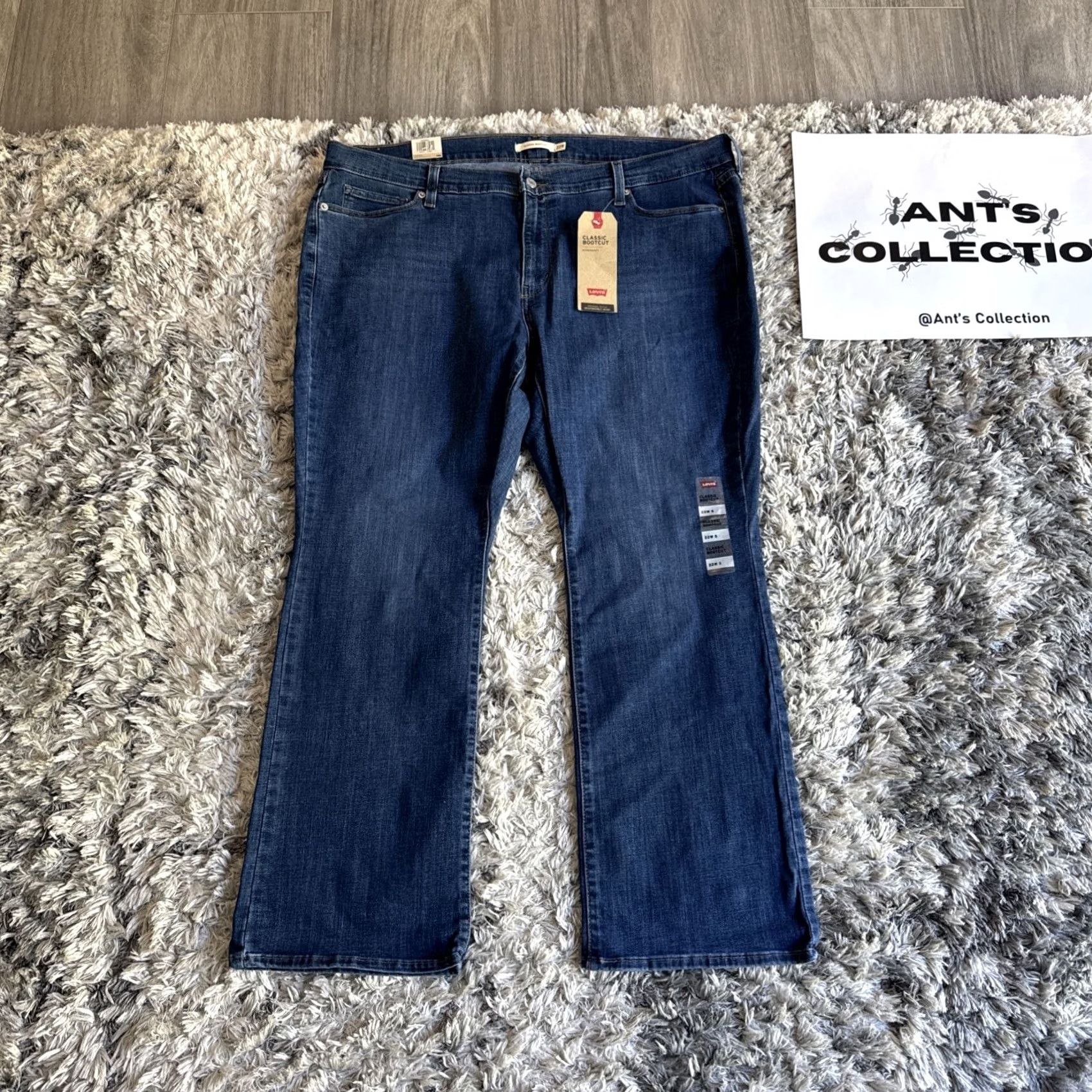 Levi's BNWT Levi’s Classic Bootcut Jeans Blue Denim Stretch Womens 22W 42x29 Regular Bootcut Womens Jeans Brand New with Tags Y2K Vintage Style 22W Womens Size 40" / US 18 - 5 Thumbnail