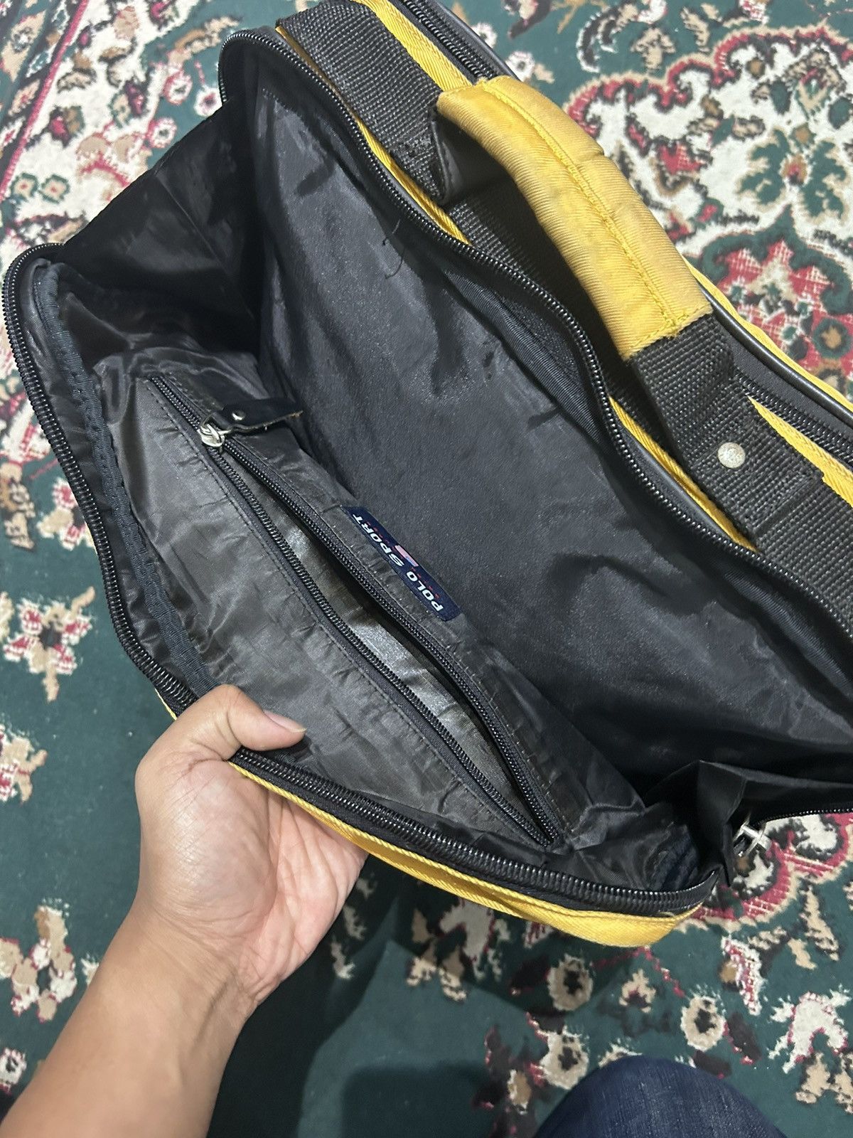Polo Ralph Lauren RALPH LAUREN POLO SPORT BRIEFCASE LAPTOP EASY USE YELLOW Size ONE SIZE - 5 Thumbnail