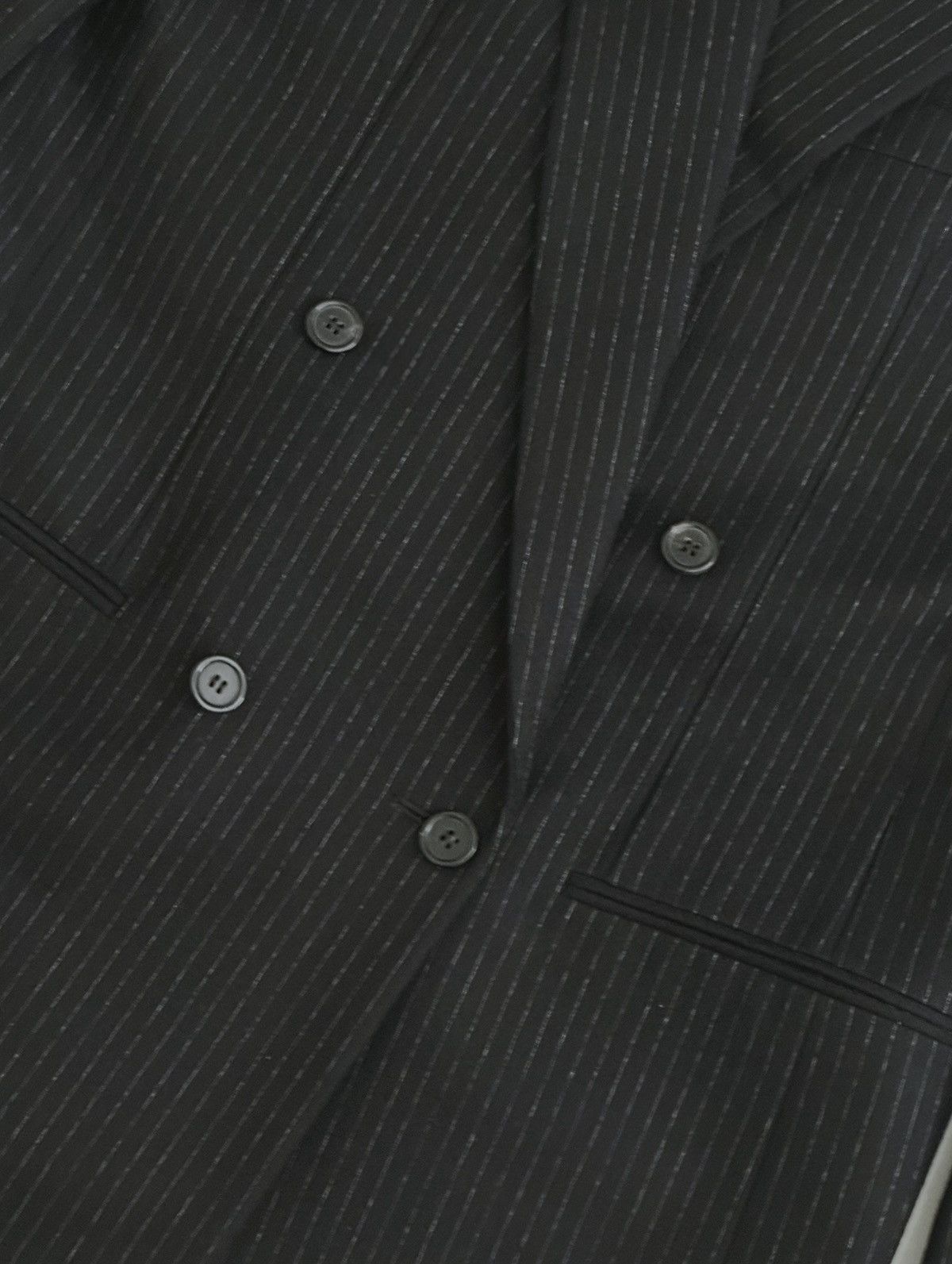 Saint Laurent Paris Saint Laurent Wool Pinstripe Blazer Size 42R - 3 Thumbnail