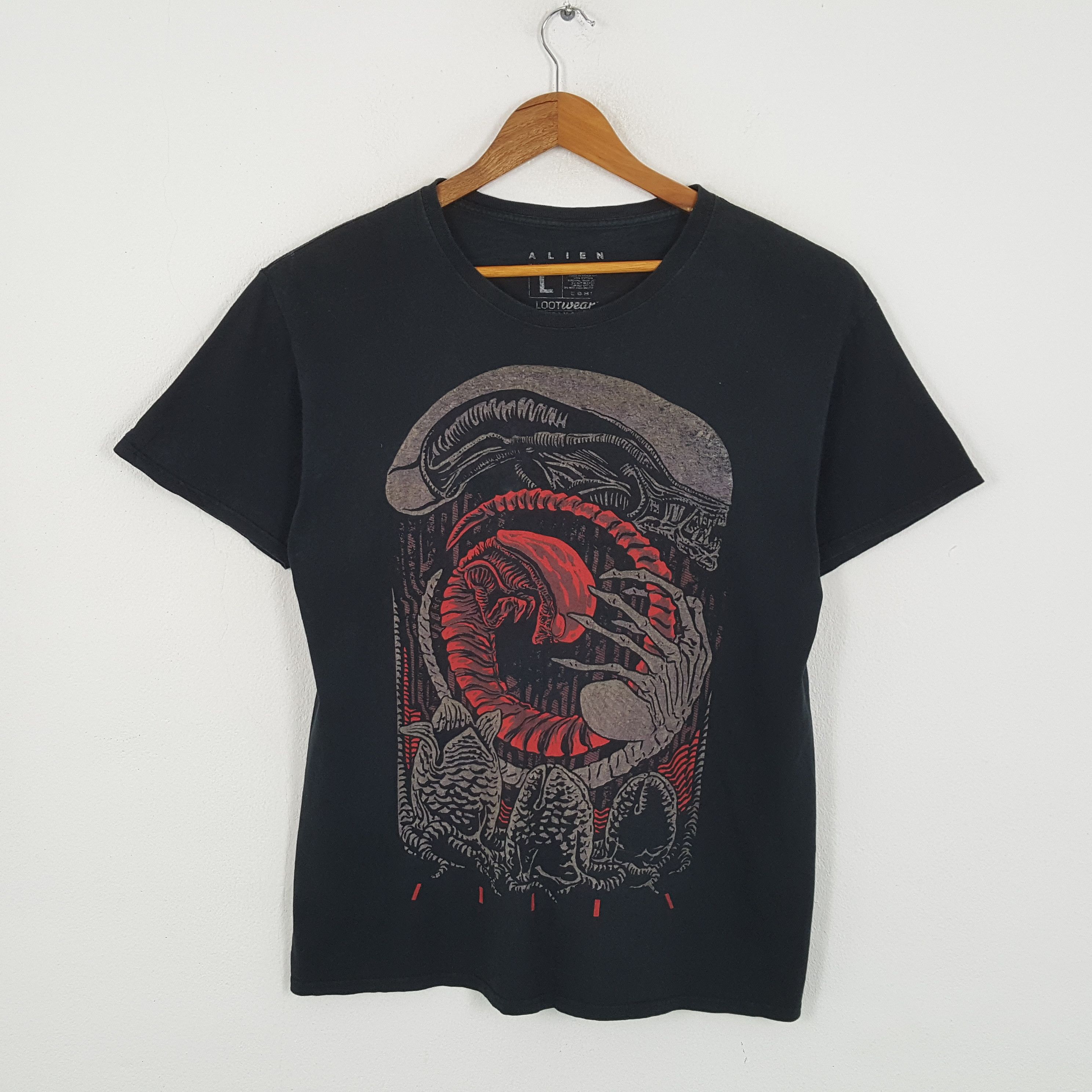 Sci-Fi Fantasy × Vintage Vintage ALIEN Science Fiction Movie T-Shirts Size US L / EU 52-54 / 3 - 1 Thumbnail