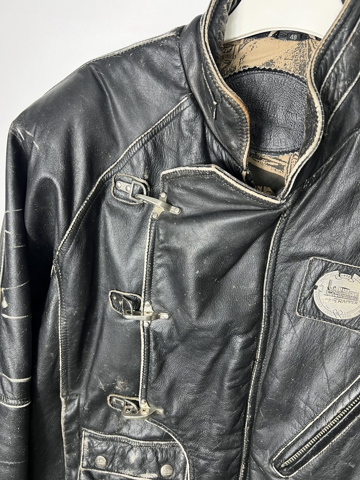 Indian Motorcycle Vintage very rare Indian Motorcycles Trapper Leather Jacket Size US M / EU 48-50 / 2 - 9 Thumbnail