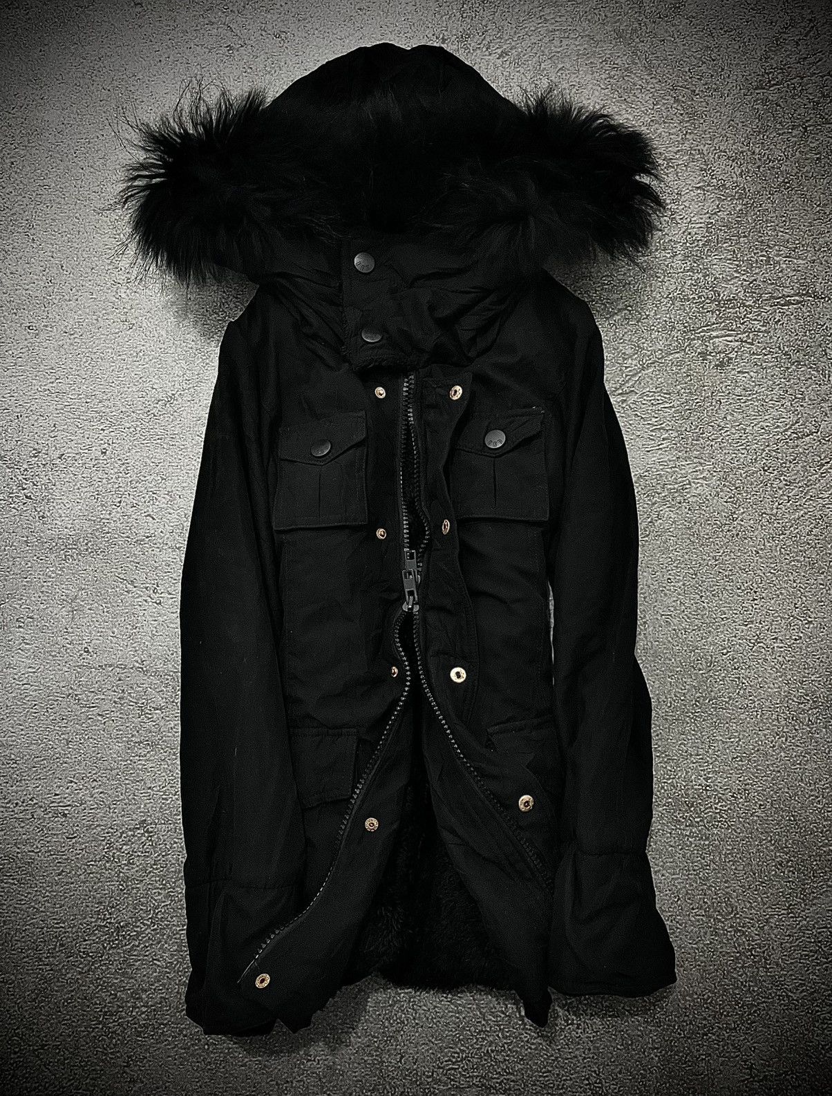 Japanese Brand Vintage Japanese Durer Multi Pocker Gothic Fur Hood Jacket Size US M / EU 48-50 / 2 - 1 Thumbnail