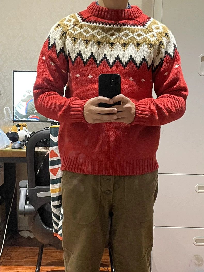 The Real McCoy's The Real McCoys Fair Isle Patterned Sweater with Snowflake Size US M / EU 48-50 / 2 - 1 Thumbnail