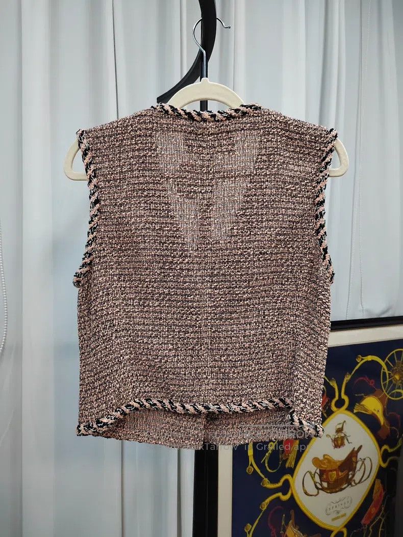 Chanel Chanel Tweed coarsely woven vest Size XS / US 0-2 / IT 36-38 - 2 Thumbnail