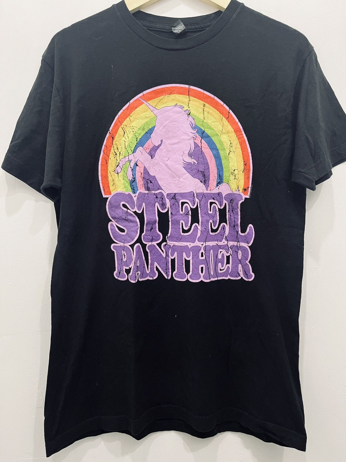 Band Tees Steel Panther Unicorn Gleam Comedy Rock Band Tshirt Vtg Size US M / EU 48-50 / 2 - 1 Thumbnail