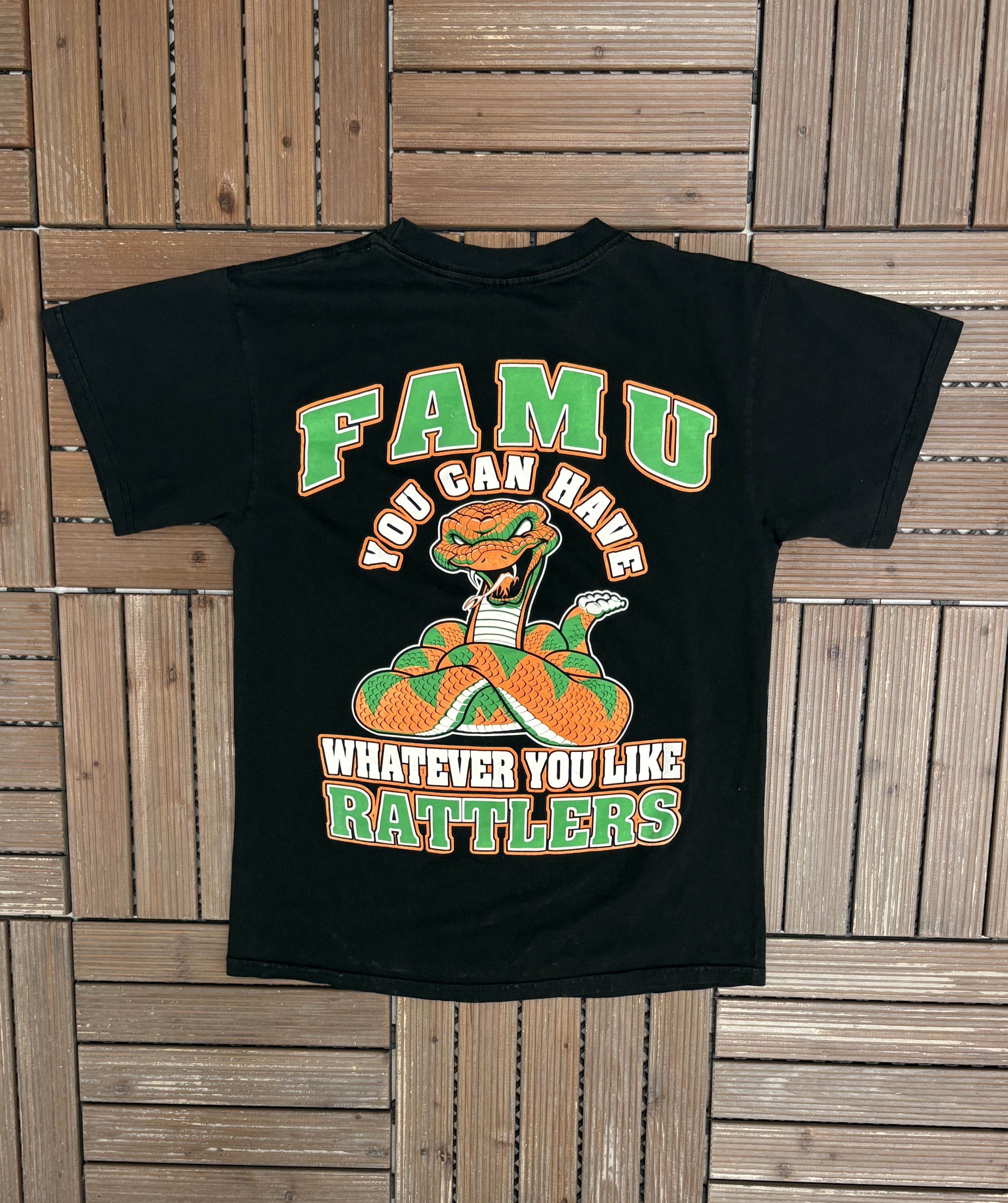 Vintage Florida A&M Rattlers 100 Marching Vintage Black T-Shirt Tee Size US M / EU 48-50 / 2 - 4 Thumbnail