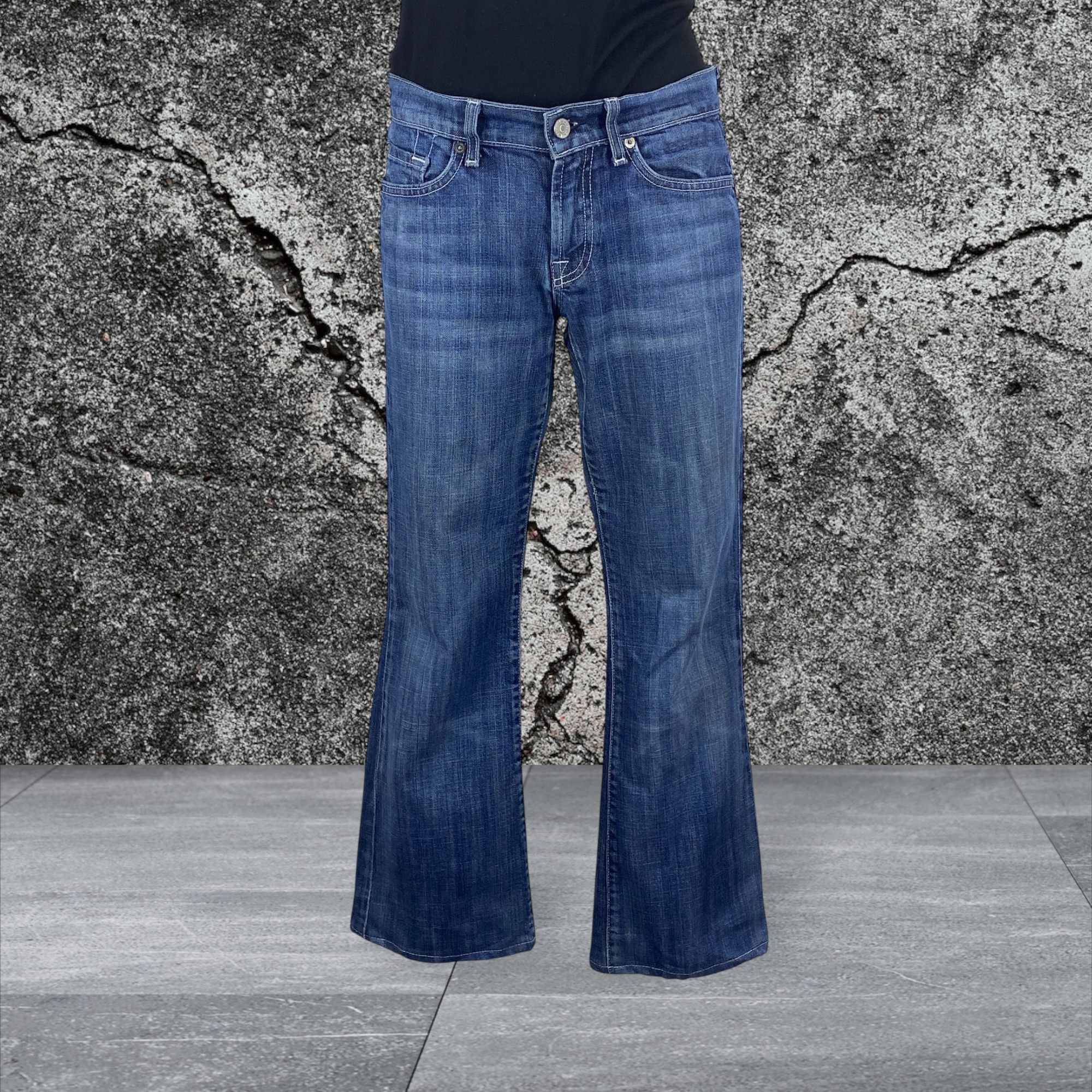 7 For All Mankind × Japanese Brand 7 for all mankind Flare Jeans Size 28" / US 6 / IT 42 - 1 Thumbnail