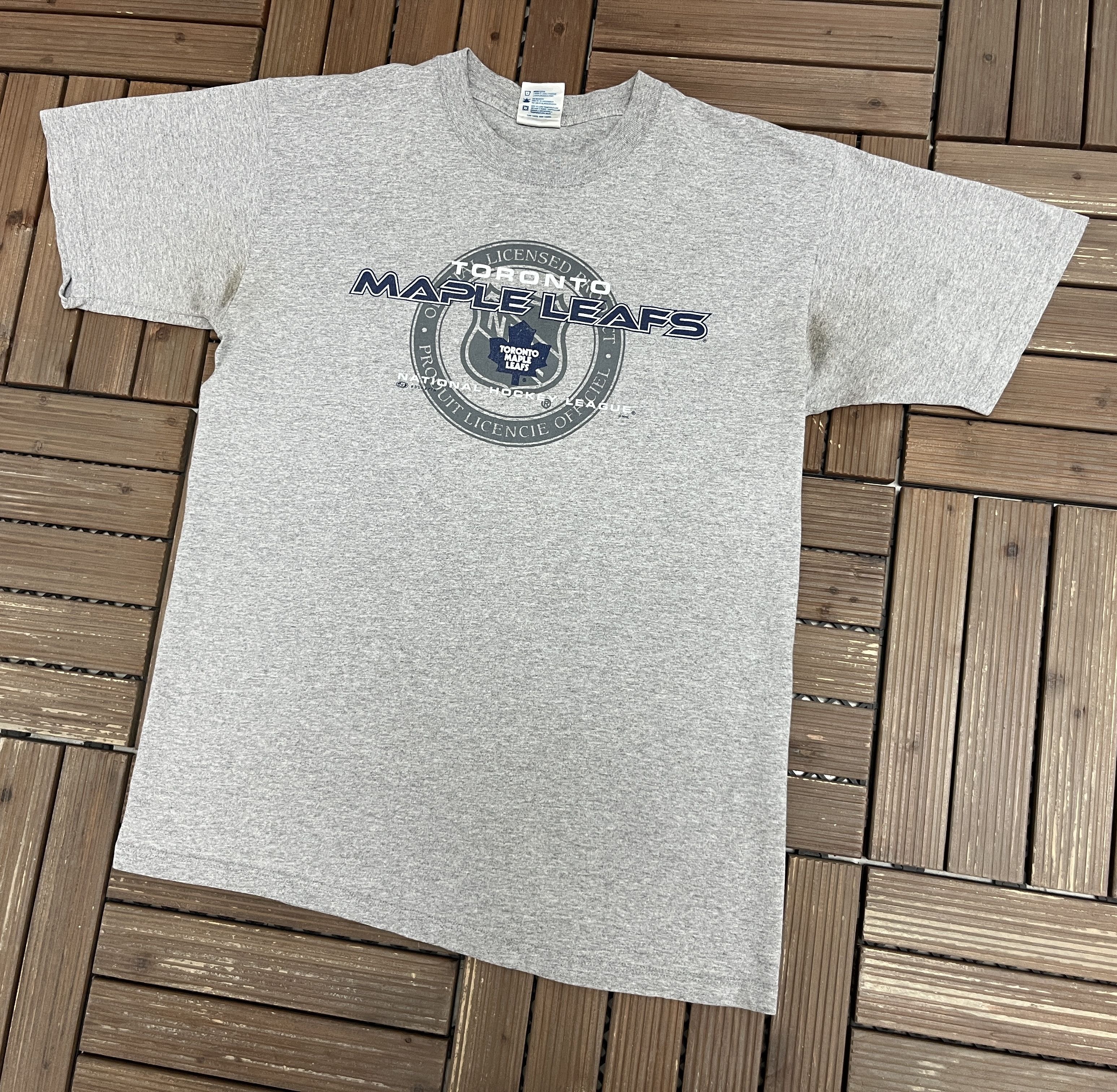 Vintage Toronto Maple Leafs Hockey Vintage Grey T-Shirt Tee Size US L / EU 52-54 / 3 - 3 Thumbnail