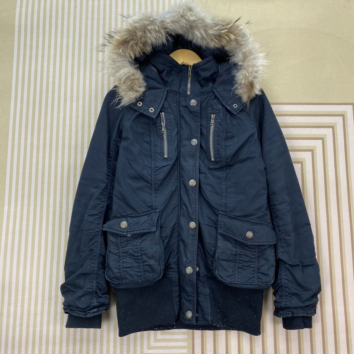 Hysteric Glamour 🫶Japanese Brand Ganancia Faux Fur Cargo Multi Pocket Jacket Size M / US 6-8 / IT 42-44 - 1 Thumbnail