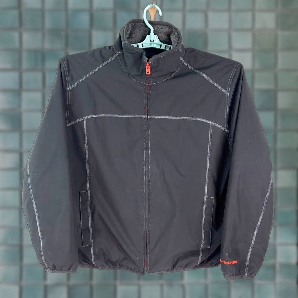 Tommy Hilfiger VINTAGE Tommy Hilfiger Lined Wind Breaker Jacket Mens XL Black Golf Casual Size US XL / EU 56 / 4 - 1 Thumbnail