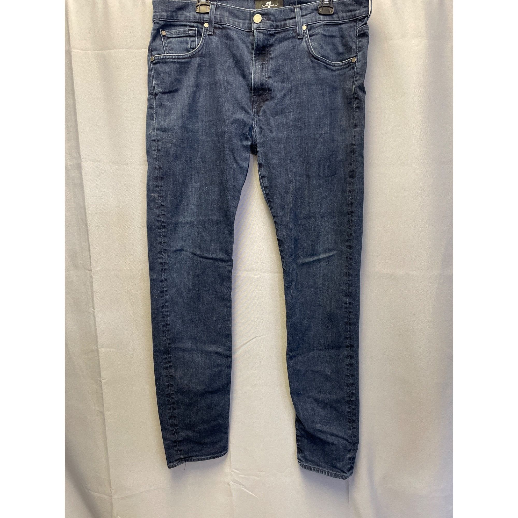 7 For All Mankind 7 for All Mankind Men's Blue Jeans Straight Size 38 x 32 SKU Size US 38 / EU 54 - 1 Thumbnail