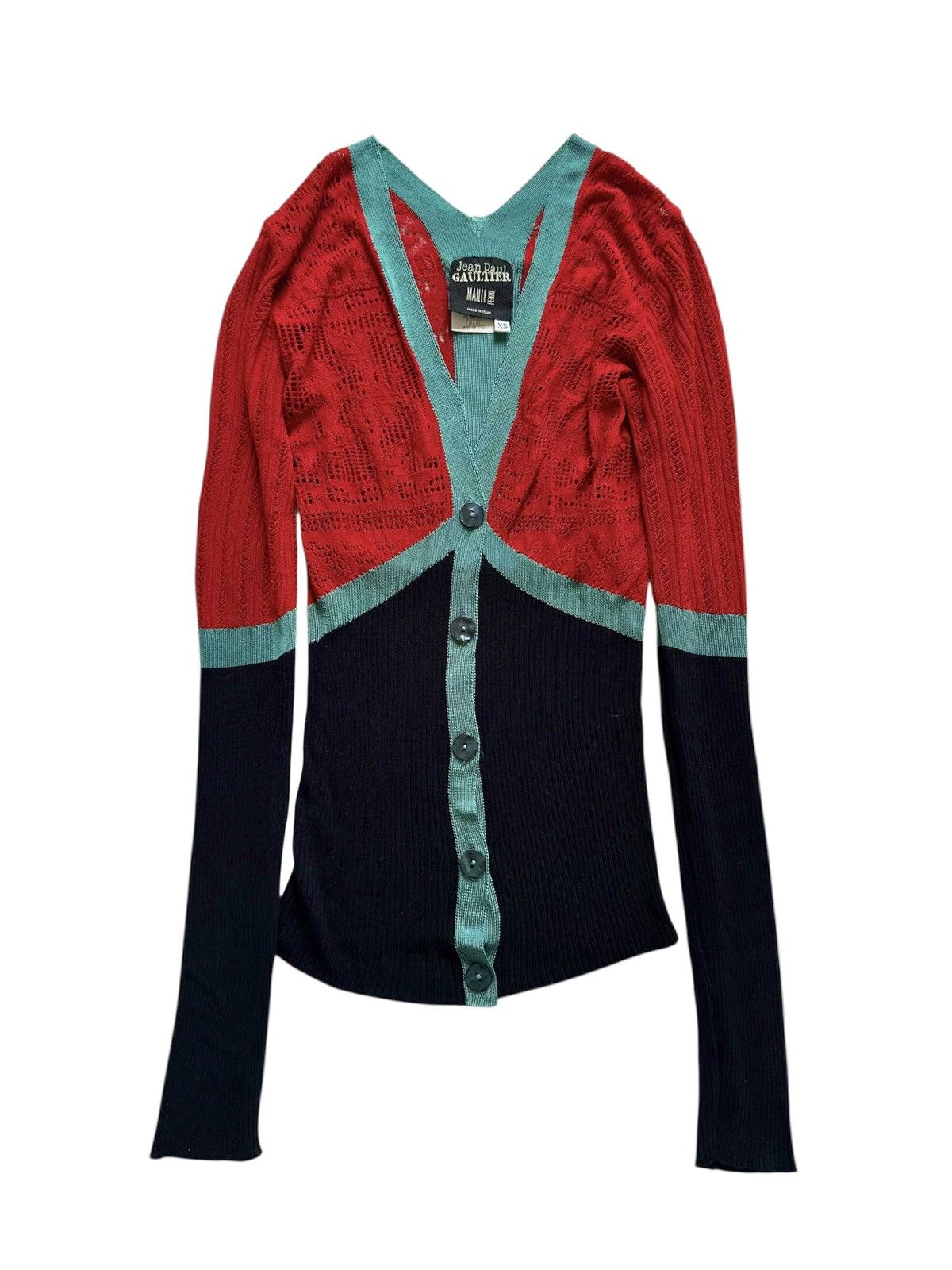 Vintage crochet Jean Paul Gaultier cardigan