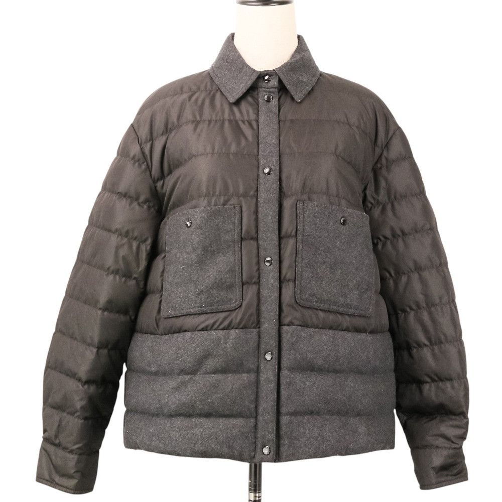 Moncler Moncler Moncler CAMICIA Wool Down Jacket Textile Outerwear DUTY FREE for USA Size ONE SIZE - 1 Thumbnail