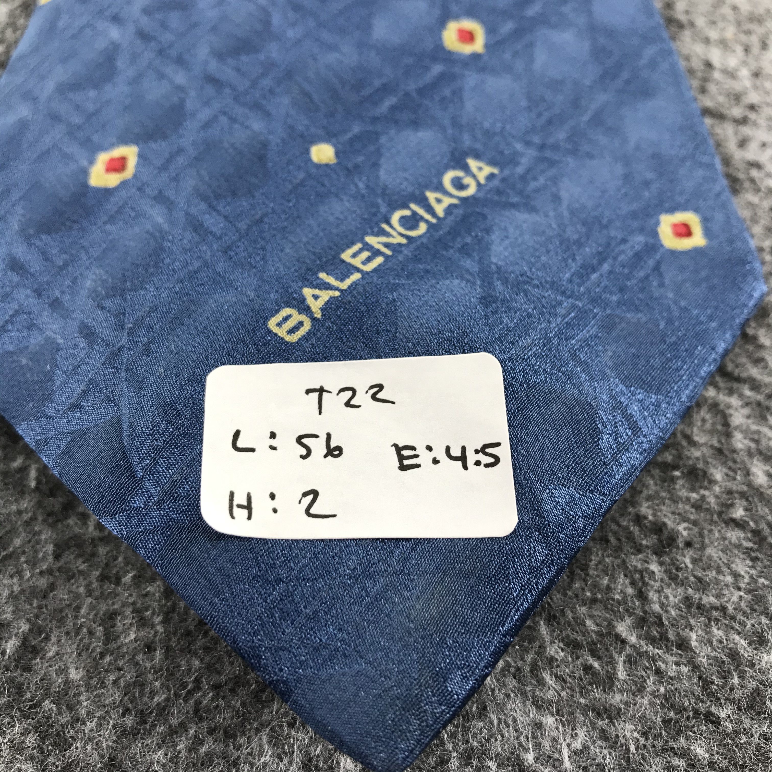 Vintage Vintage BalENciaga Silk Neck Ties T22 Size ONE SIZE - 8 Thumbnail
