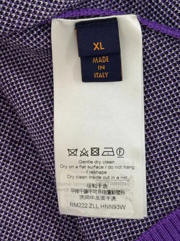 Louis Vuitton Louis Vuitton Purple Men's Knit Sweater . Size US XL / EU 56 / 4 - 4 Thumbnail