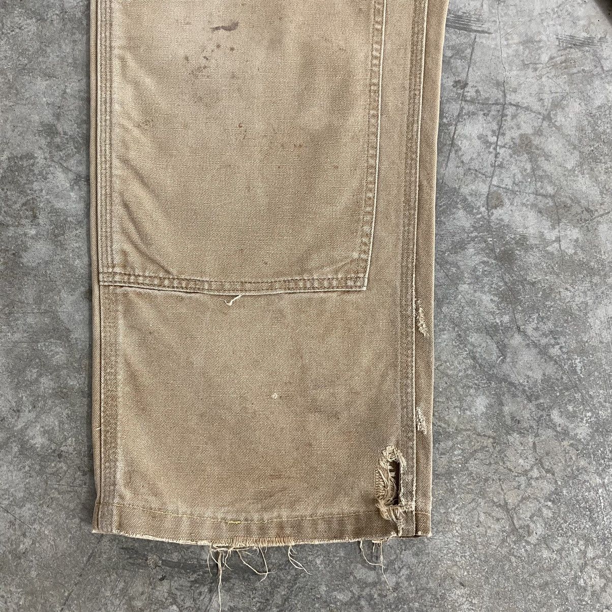 Carhartt Vintage Carhartt Double Knee Faded Tan Carpenter Pants Size US 35 - 8 Thumbnail