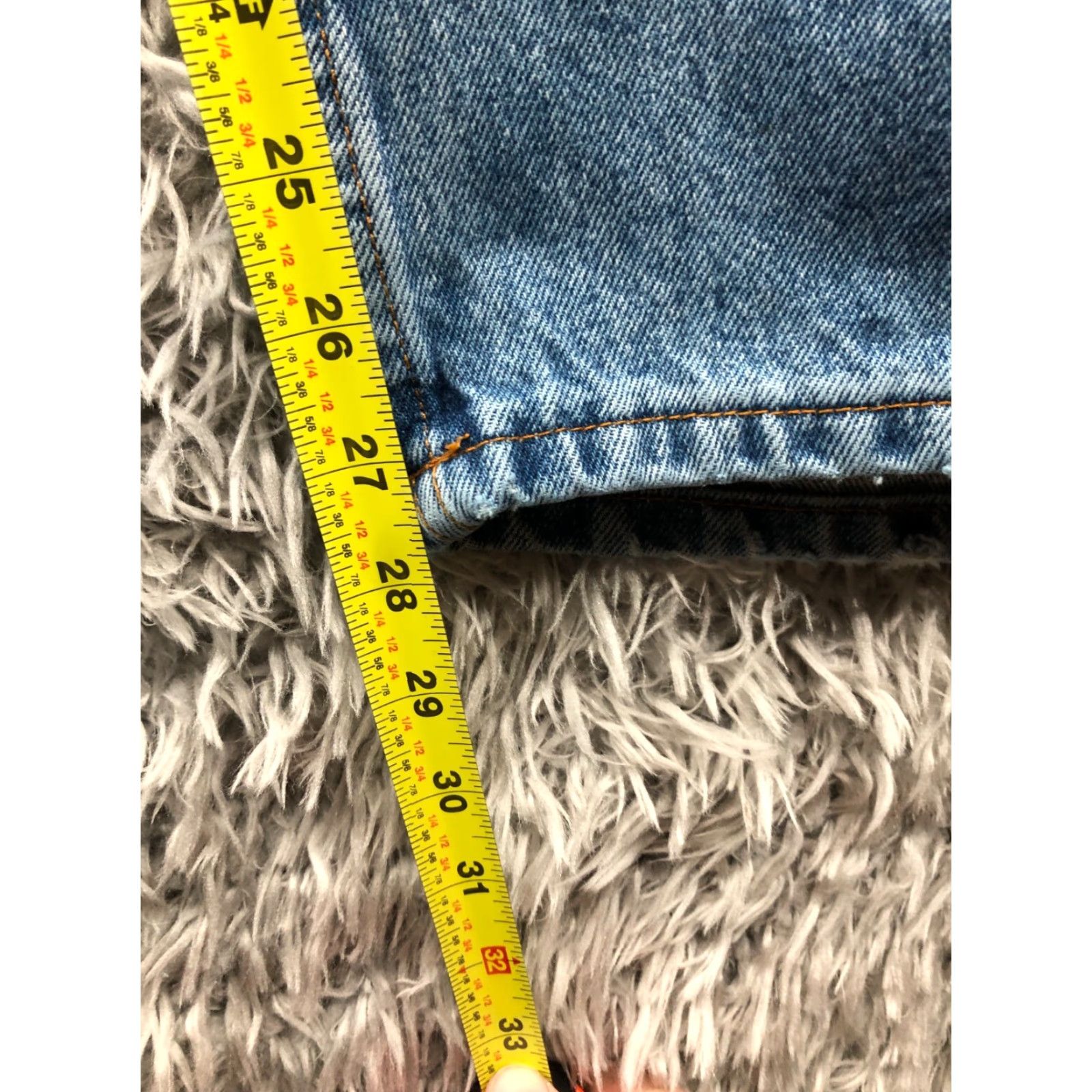 Vintage Member's Mark Jeans Solid Blue 42x30 Mens Mid Rise Regular Fit 5-Pocket Denim Cotton Blend Belt Loops Vintage? No. Size US 42 / EU 58 - 3 Thumbnail