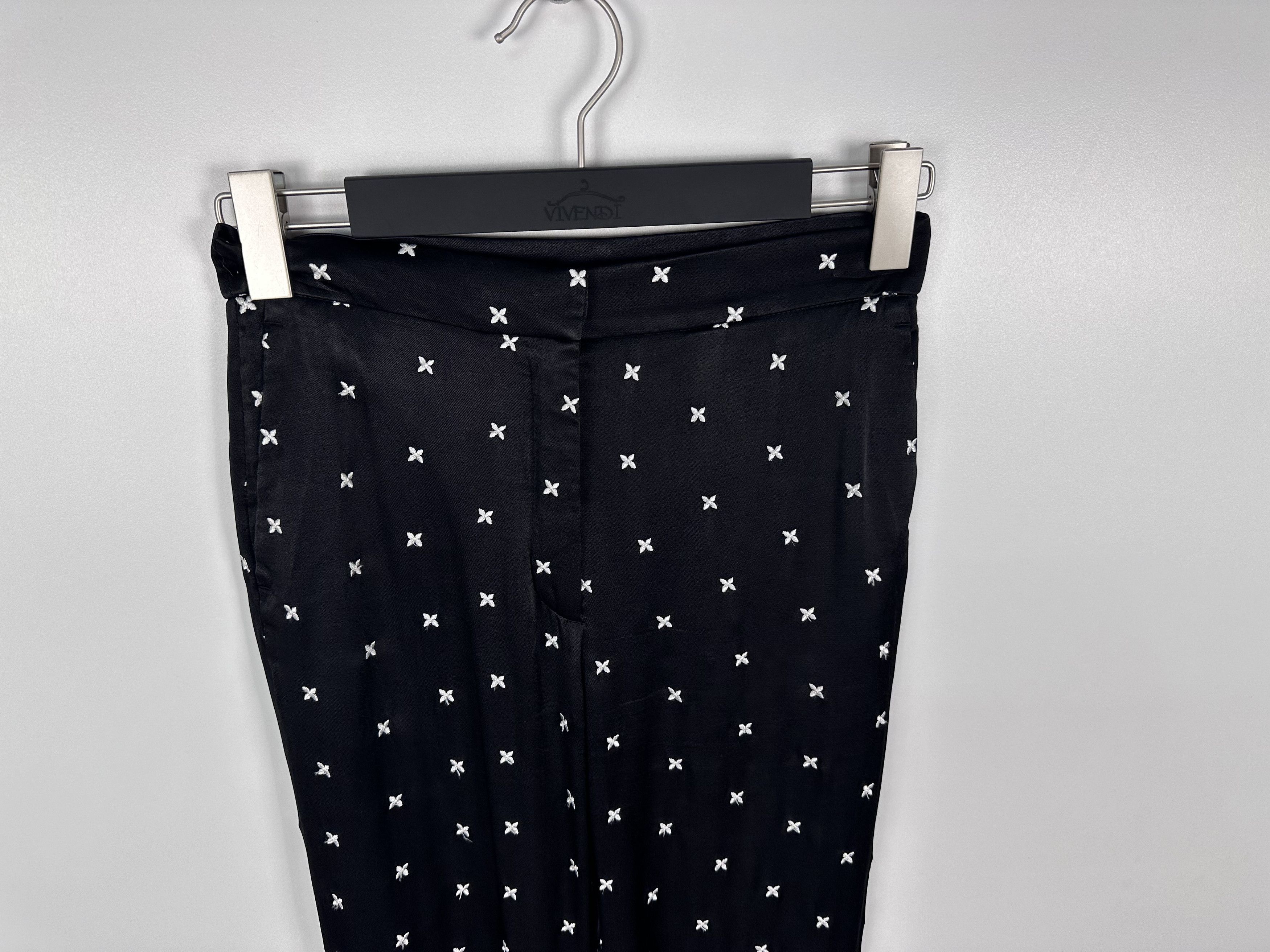 Sandro Sandro Light Womens Viscose Pants Black Size 36 Size 26" / US 2 / IT 38 - 2 Thumbnail