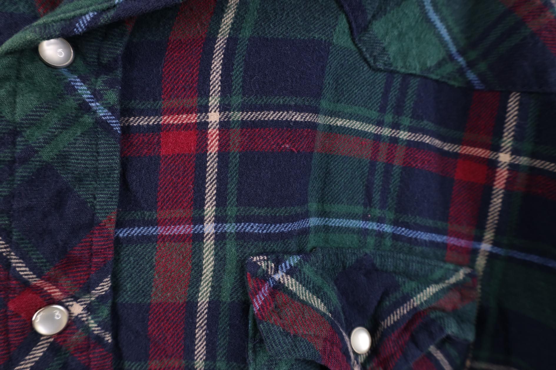 Wrangler Vintage 90s Wrangler Cowboy Rodeo Flannel Button Shirt Plaid Size US XL / EU 56 / 4 - 6 Thumbnail