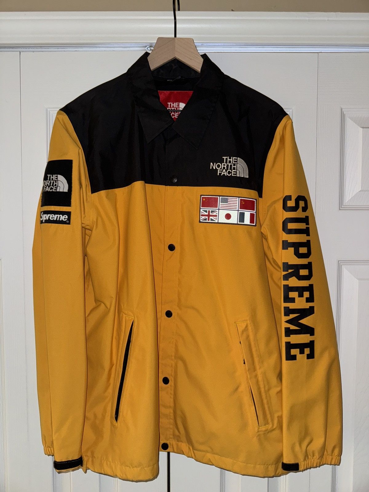Supreme The North Face Supreme x TNF Expedition Coach s Jacket 2014 Yellow Grailed