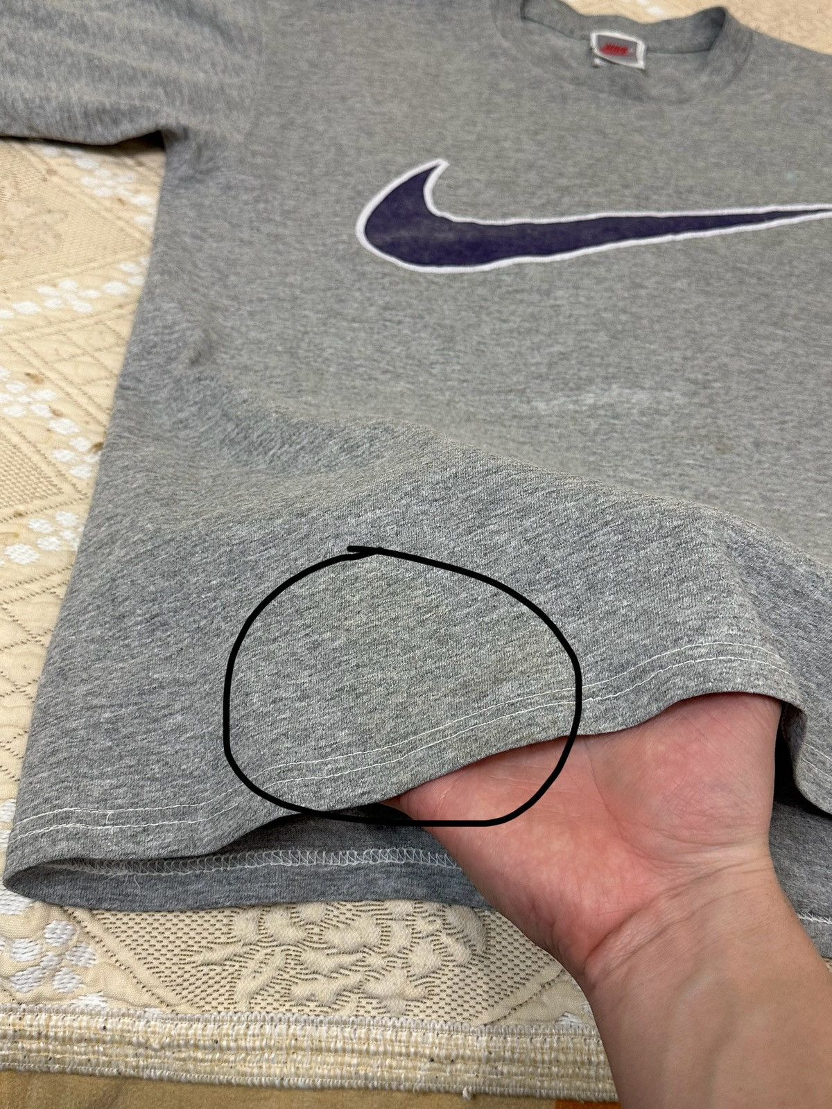 Nike 🔥 Vintage 80s Nike Big Logo Swoosh T Shirt USA 90s Stussy Size US M / EU 48-50 / 2 - 5 Thumbnail