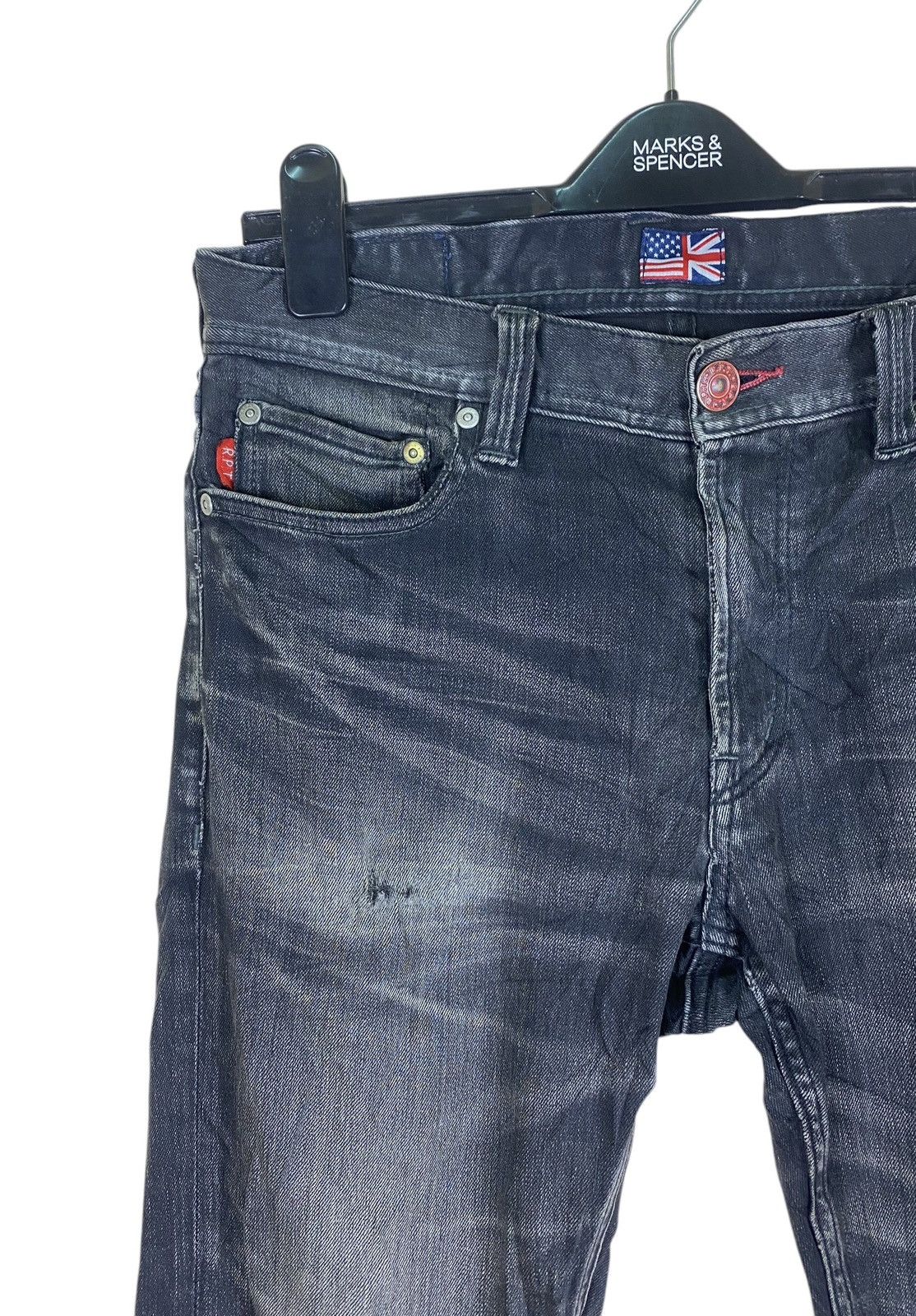 If Six Was Nine × Japanese Brand Japanese Brand Skinny R.P.T by Rupert Distressed Flare Jeans Size US 32 / EU 48 - 4 Thumbnail