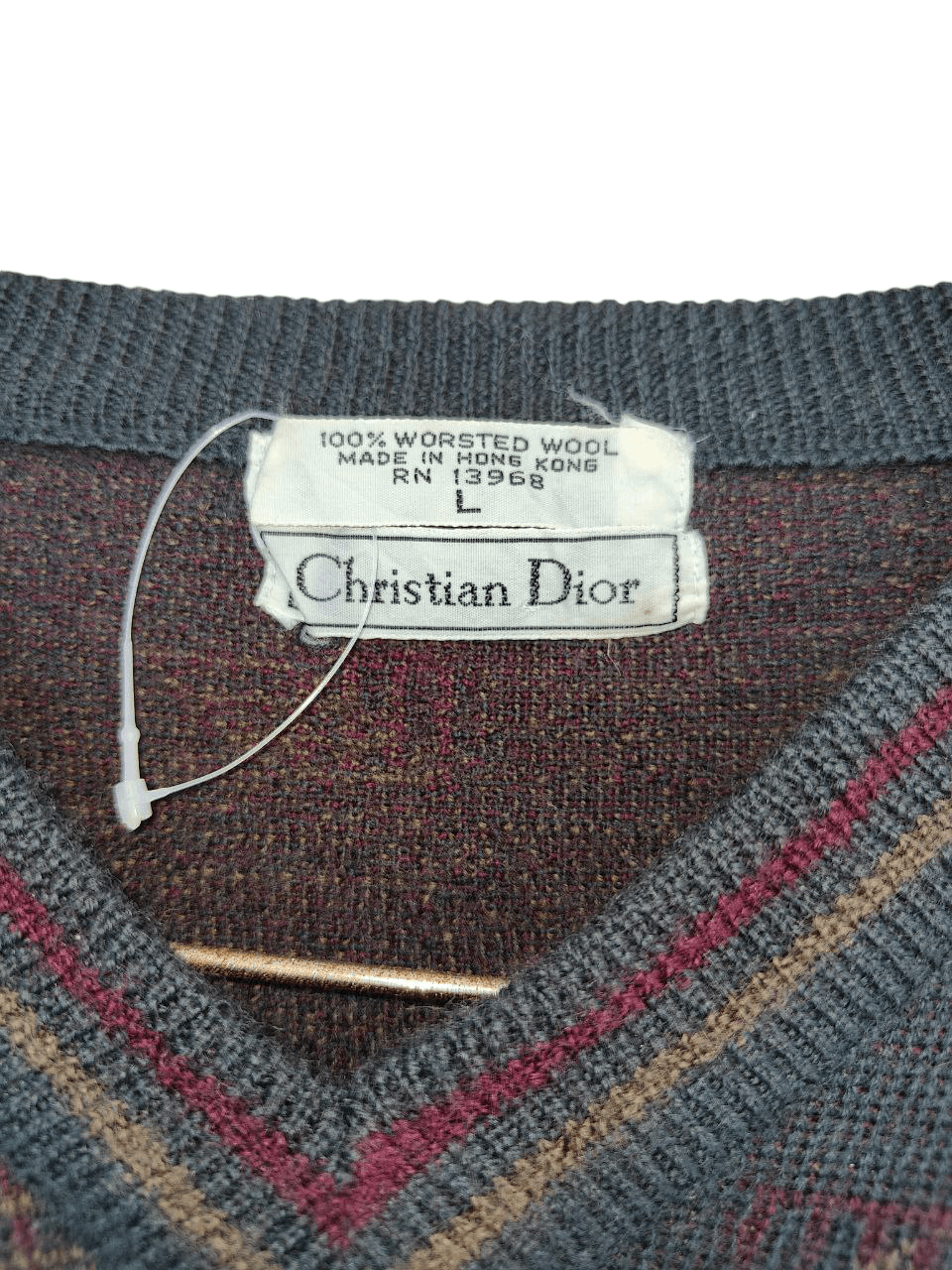 Christian Dior Monsieur Vtg Christian Dior Wool Sweater Size L / US 10 / IT 46 - 6 Thumbnail