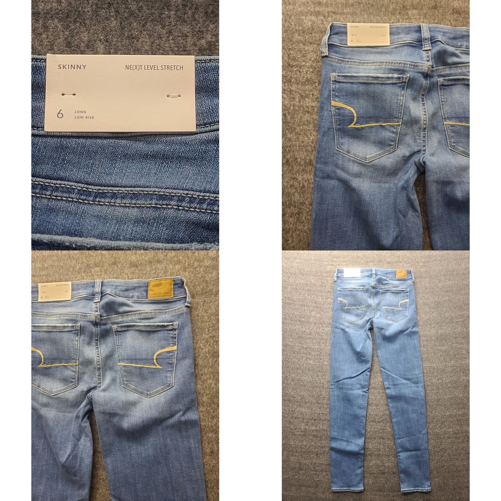 American Eagle Outfitters American Eagle Outfitters Jeans Womens 6 Tall 28x32 Skinny Fit Ankle Distressed Stretch Blue Denim 90s Womens Size 28" / US 6 / IT 42 - 9 Thumbnail