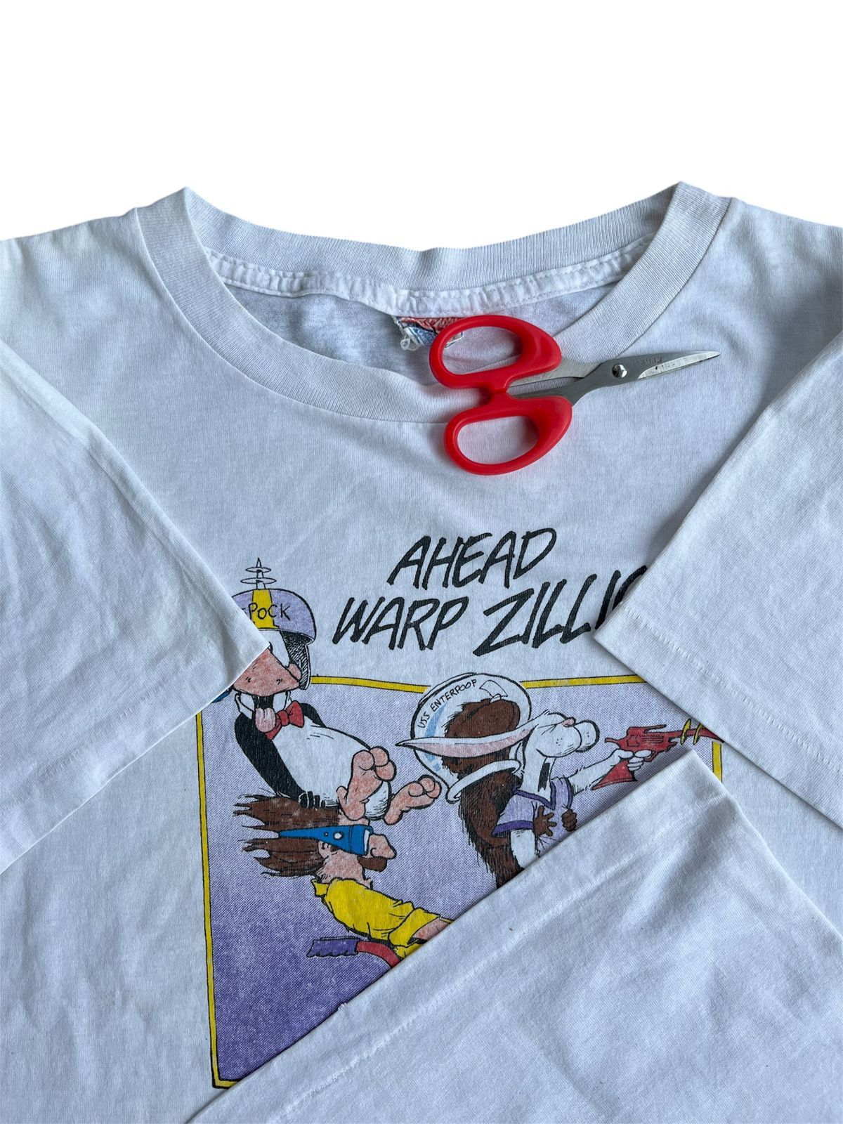 Vintage 1986 Washington Post A Head Warp Zillion Tshirt Size US L / EU 52-54 / 3 - 3 Thumbnail