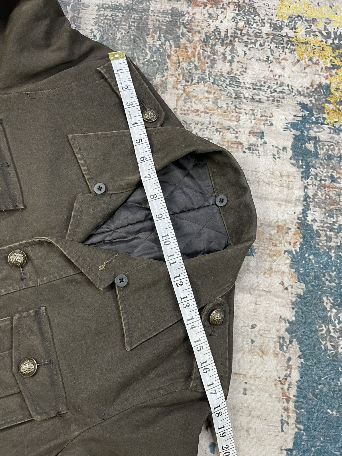 Japanese Brand Difference Rupert Multipocket Coated Denim Jacket Size US S / EU 44-46 / 1 - 8 Thumbnail